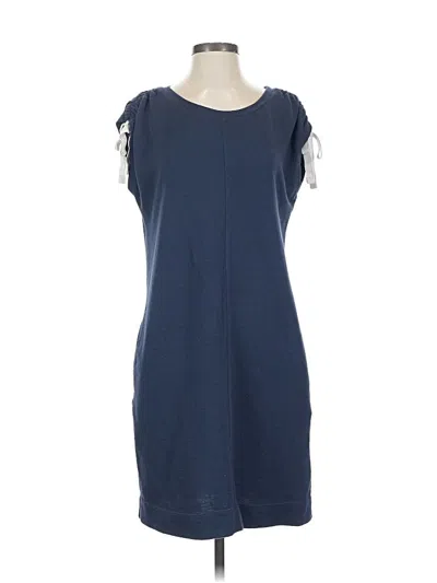 Pre-owned Caslon Casual Dress In Blue