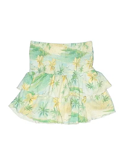 Pre-owned Zara Kids' Skirt In Green