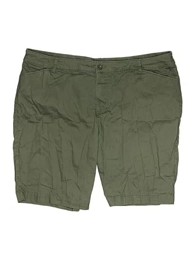 Pre-owned St. John's Bay Khaki Shorts In Green