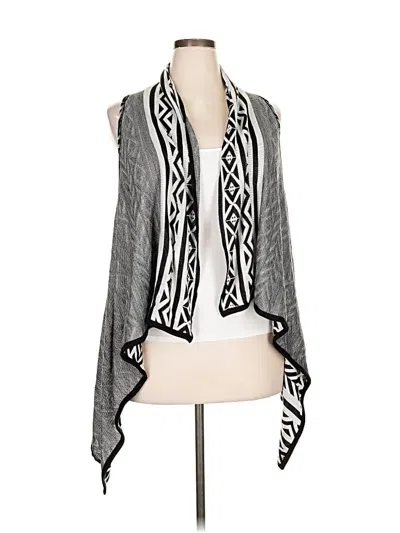 Pre-owned United States Sweaters Tank Top Gray Plunge Neckline Tops