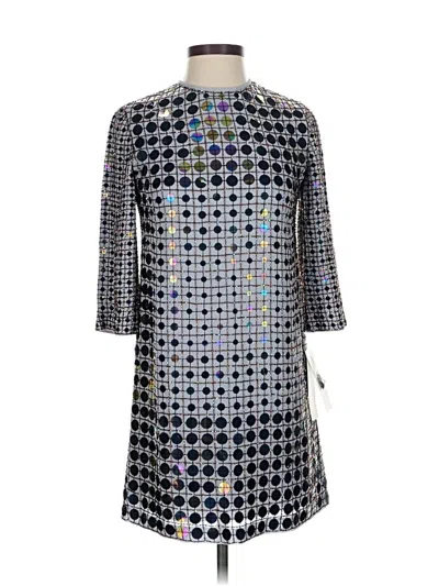 French Connection Cocktail Dress In Silver