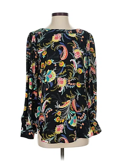 Pre-owned Ann Taylor Loft Long Sleeve T-shirt In Black