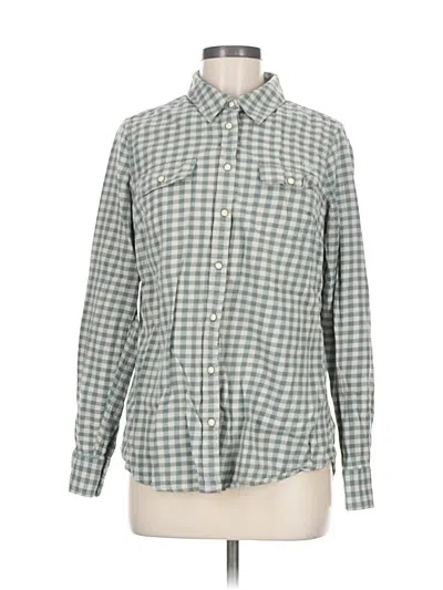 Pre-owned Harley Davidson Long Sleeve Button Down Shirt In Blue