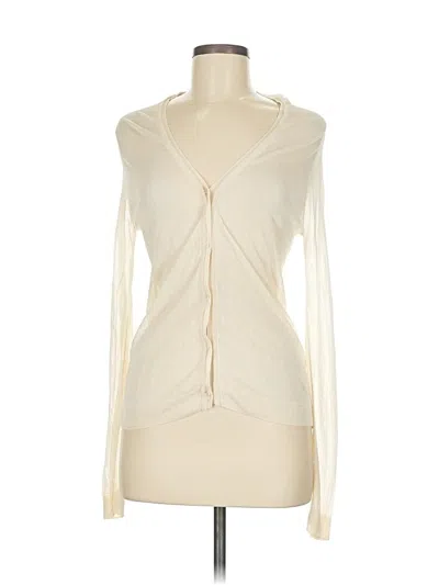 Pre-owned Zara Cardigan Sweater In White