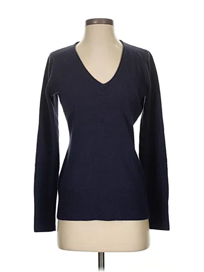 Pre-owned New York And Company Pullover Sweater In Blue