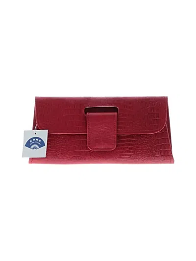 Pre-owned Assorted Brands Leather Clutch In Red