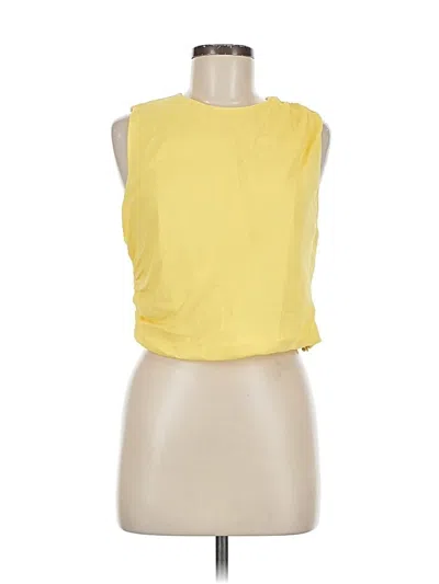 Pre-owned Banana Republic Factory Store Sleeveless T-shirt In Yellow