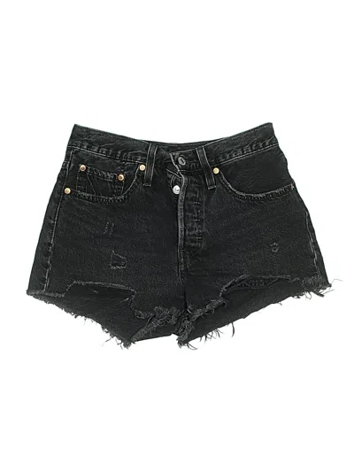 Pre-owned Levi's Denim Shorts In Black