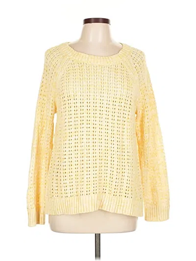 Pre-owned Talbots Pullover Sweater In Yellow