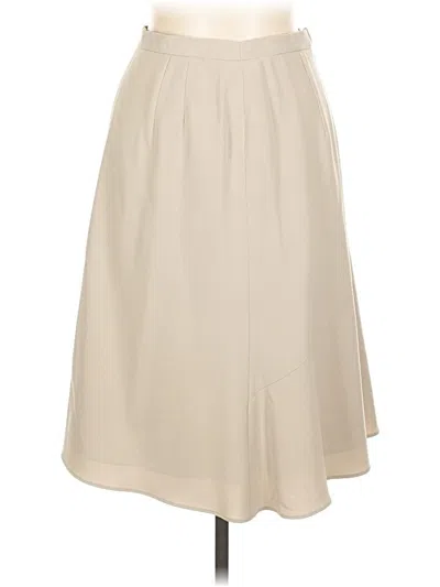 Pre-owned Jones New York Formal Skirt In White