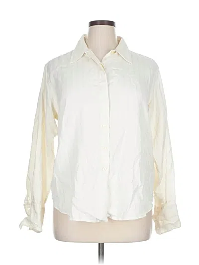 Pre-owned Polo Ralph Lauren Long Sleeve Button Down Shirt In White