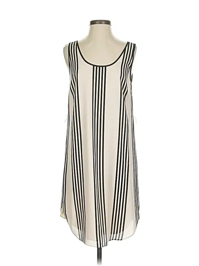 Pre-owned Ann Taylor Casual Dress In White