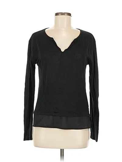 Pre-owned Sanctuary Long Sleeve T-shirt In Black