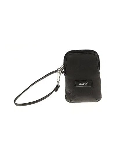 Pre-owned Dkny Wristlet In Black