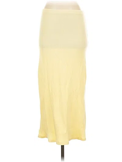 Pre-owned Reformation Casual Skirt In Yellow