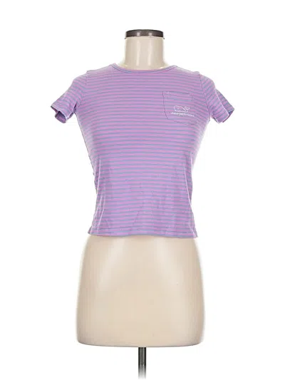 Pre-owned Vineyard Vines Short Sleeve T-shirt In Purple