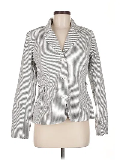 Pre-owned Isaac Mizrahi For Target Blazer Jacket In Gray