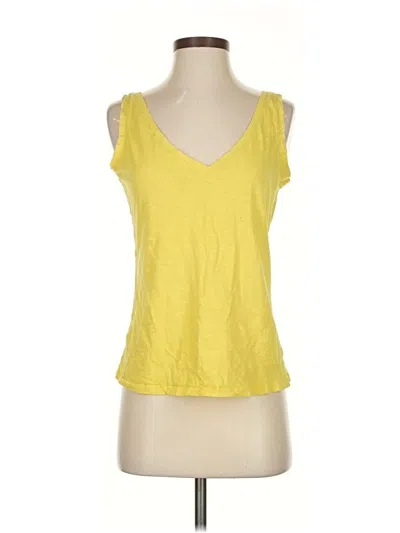 Pre-owned Boden Tank Top Yellow Plunge Neckline Tops