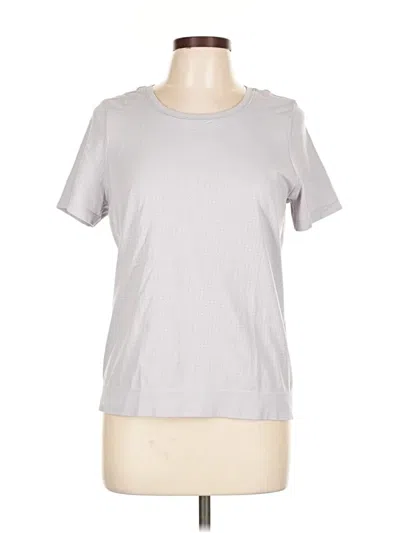 Pre-owned Athleta Short Sleeve T-shirt In Silver