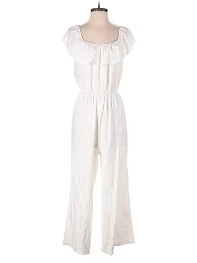 Pre-owned Aqua Jumpsuit In White