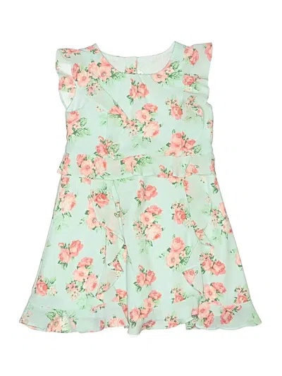 Pre-owned Janie And Jack Kids' Dress In Green
