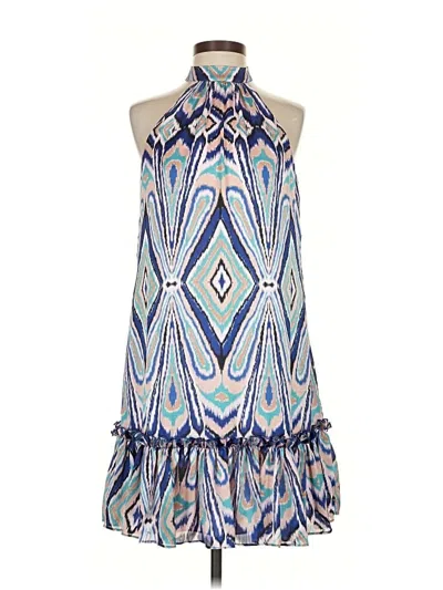 Pre-owned Trina Trina Turk Cocktail Dress In Blue