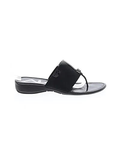 Pre-owned Anne Klein Sandals In Black