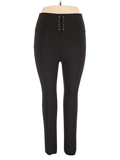 Pre-owned Pop Fit Active Pants In Black