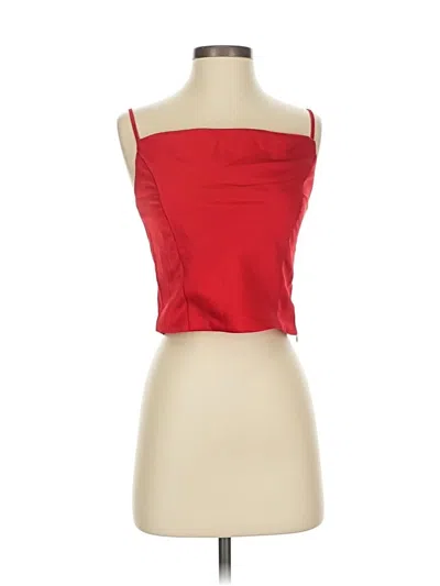 Pre-owned Lulus Sleeveless Blouse In Red