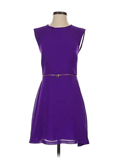 Pre-owned Sandro Casual Dress In Purple