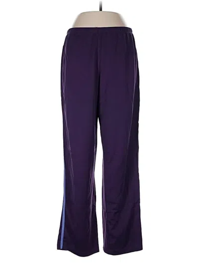 Pre-owned Lands' End Track Pants In Purple