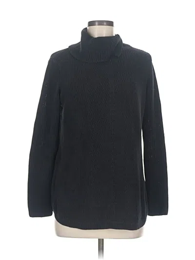 Pre-owned Talbots Turtleneck Sweater In Black