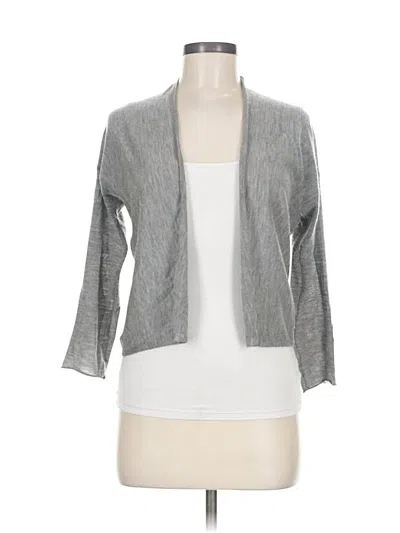 Pre-owned Autumn Cashmere Cashmere Cardigan Sweater In Gray