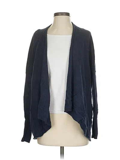 Pre-owned Autumn Cashmere Cashmere Cardigan Sweater In Blue