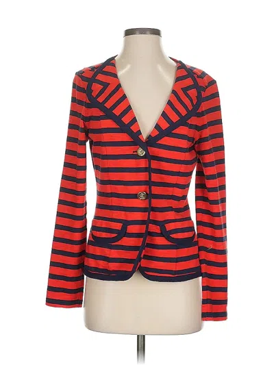 Pre-owned Cabi Blazer Jacket In Red