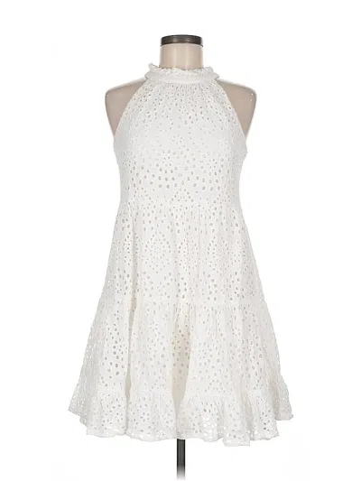 Pre-owned Unbranded Cocktail Dress In White