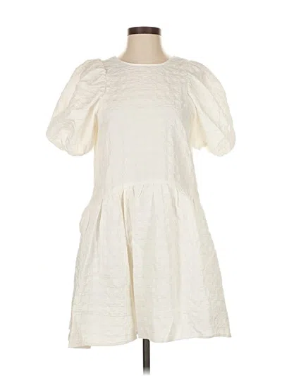 Pre-owned English Factory Casual Dress In White