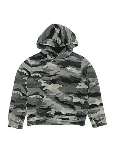 Pre-owned Abercrombie Kids' Pullover Hoodie In Gray