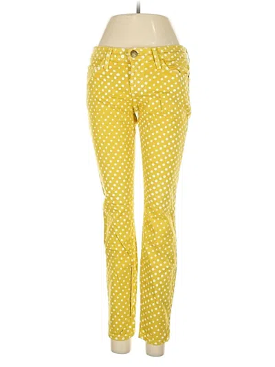 Pre-owned Current Elliott Casual Pants In Yellow