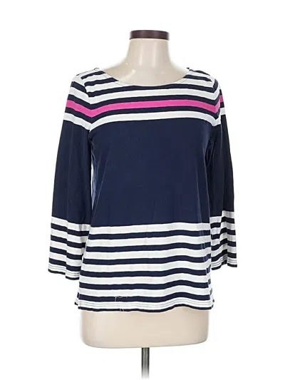 Pre-owned J.crew Factory Store 3/4 Sleeve T-shirt In Blue