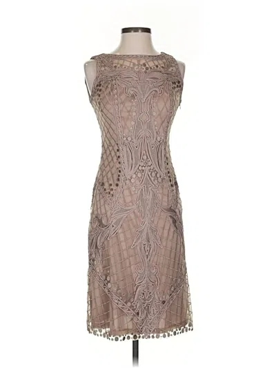 Pre-owned Sue Wong Cocktail Dress In Brown