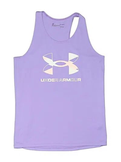 Pre-owned Under Armour Kids' Active Tank Top In Purple