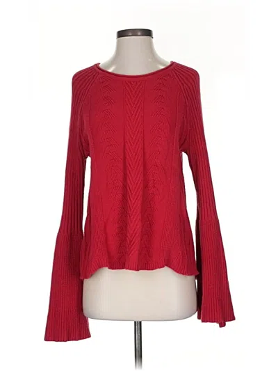 Pre-owned Michael Stars Pullover Sweater In Red