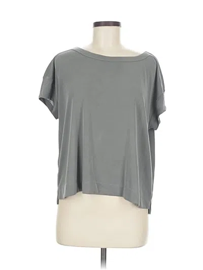 Pre-owned Splendid Short Sleeve T-shirt In Gray