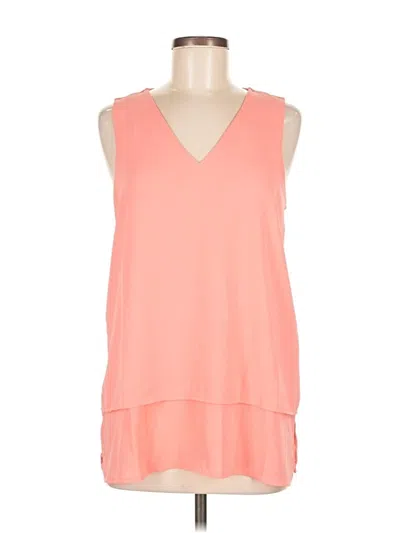 Pre-owned Michael Michael Kors Sleeveless Top Orange V Neck Tops