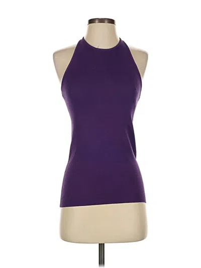 Pre-owned A.l.c Tank Top Purple Halter Neckline Tops