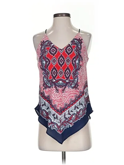 Pre-owned A. Byer Sleeveless Blouse In Red