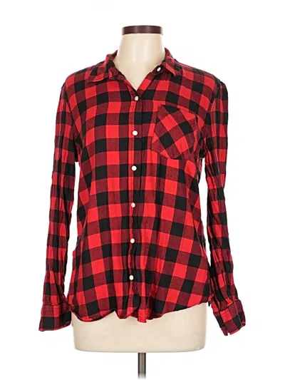 Pre-owned Gap Long Sleeve Button Down Shirt In Red