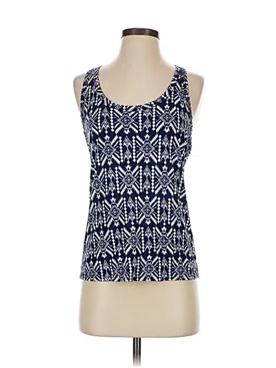 Pre-owned Papaya Tank Top Blue Halter Neckline Tops