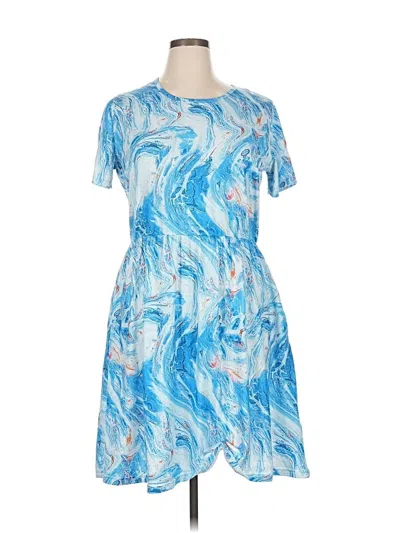 Pre-owned Unbranded Casual Dress In Blue